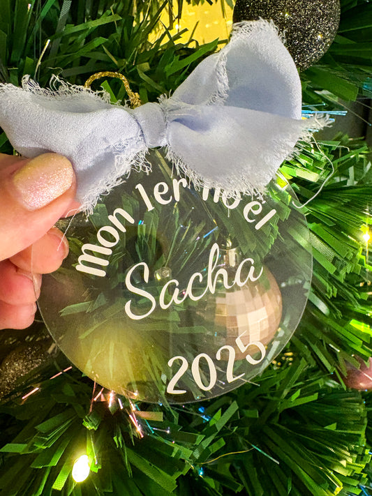 Décoration de Noël acrylique transparent