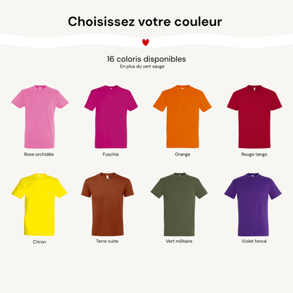 T-shirt lendemain de mariage - Madame / Monsieur (AUTRES COULEURS)