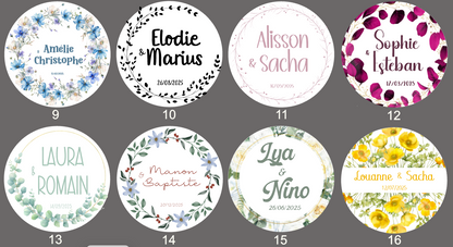 Sachets de lavande personnalisés pour mariage – Sortie des mariés
