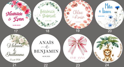 Sachets de lavande personnalisés pour mariage – Sortie des mariés
