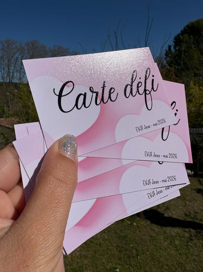Cartes Défis EVJF à Gratter – Jeu Surprise pour Future Mariée