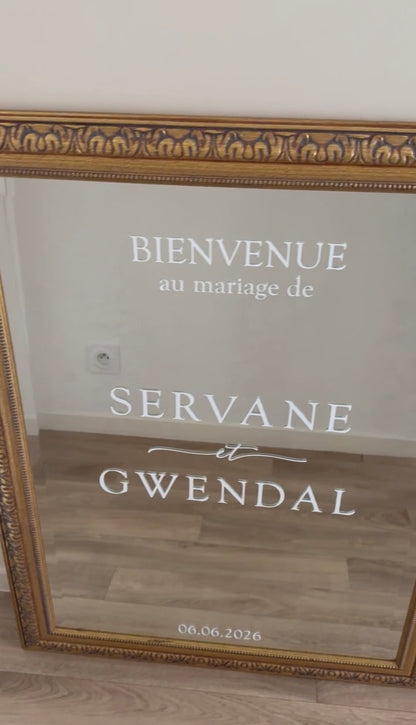 Sticker pour panneau de bienvenue