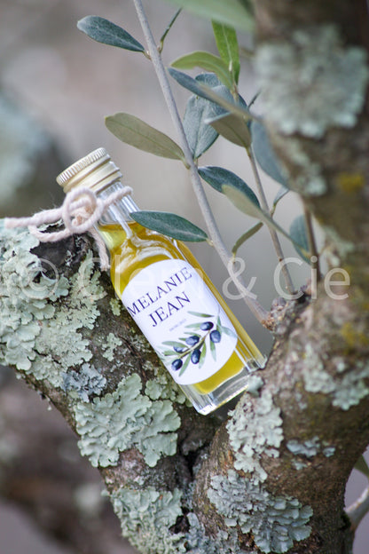 Fiole d'huile d'olive personnalisée - 20 ml