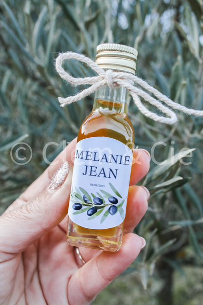 Fiole d'huile d'olive personnalisée - 20 ml