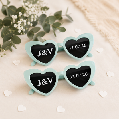 Sticker personnalisé pour lunettes de mariage