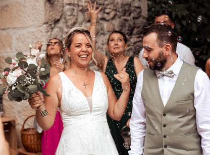 Sachets de lavande personnalisés pour mariage – Sortie des mariés